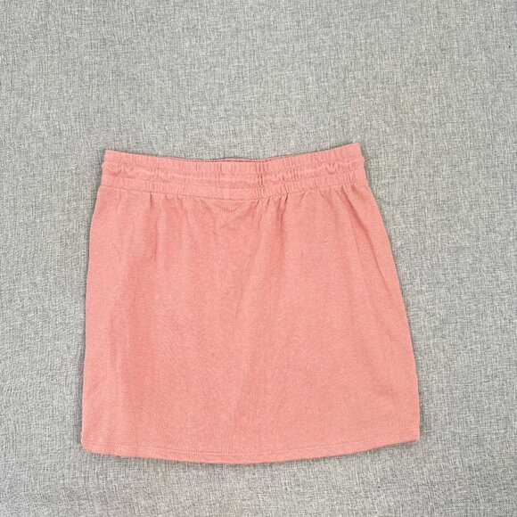 NEW! Grayson/ Threads Black Label Skirt Drawstring Medium Cotton Polyester Peach - Picture 9 of 10